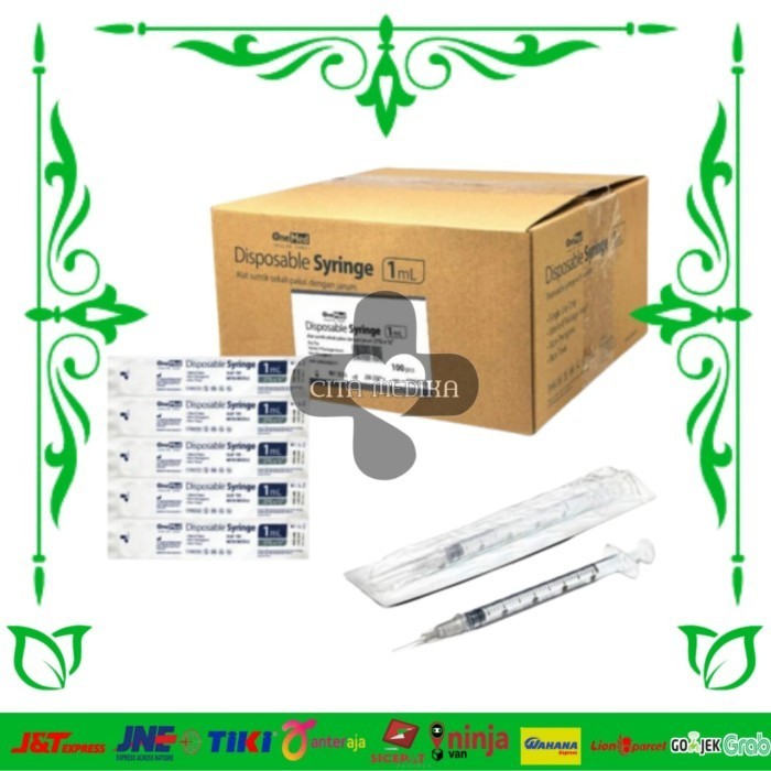 Terlaris Spuit 1cc Onemed / Spuit 1ml Box Isi 100 pcs SALE