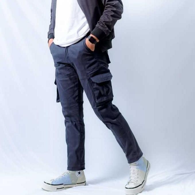 Celana Cardinal Panjang Pria Cargo Pria Hijau Army Kanvas Long Kargo Pdl Distro Biize