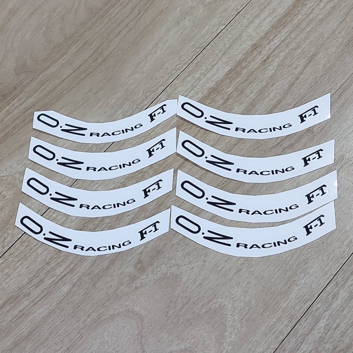 NEW SERIES STIKER SET UNTUK VELG MOBIL OZ RACING F1 ORIGINAL QUALITY