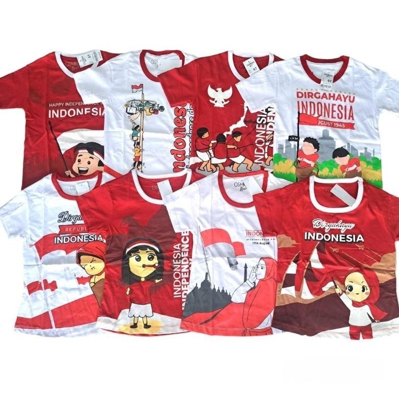 TERLARIS BAJU KEMERDEKAAN ANAK 17 AGUSTUS BAJU MERAH PUTIH COD