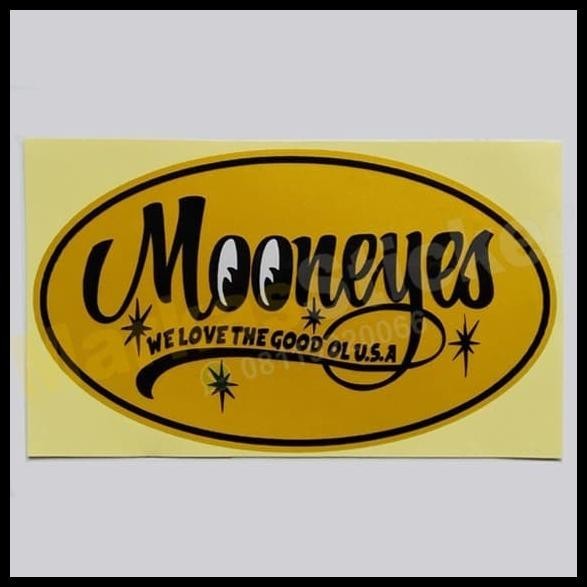 

DISKON STICKER MOONEYES WE LOVE THE GOOD OL USA !!!!!