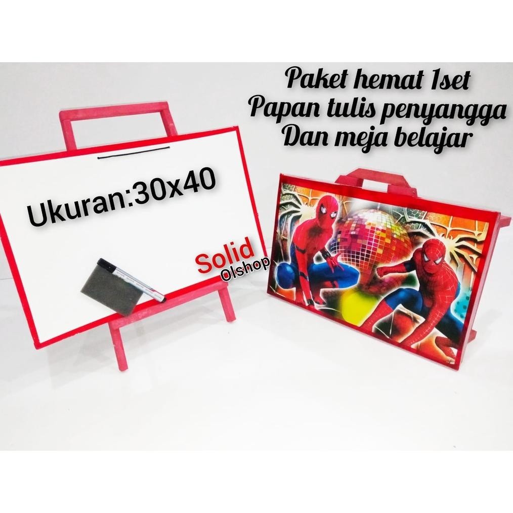

COD 1 set paket hemat alat tulis/papn tulis penyangga 30x40/meja belajar karakter/papan tulis murah/papantulis karakter/white board/papn tulis lengkap dan murah gha-68