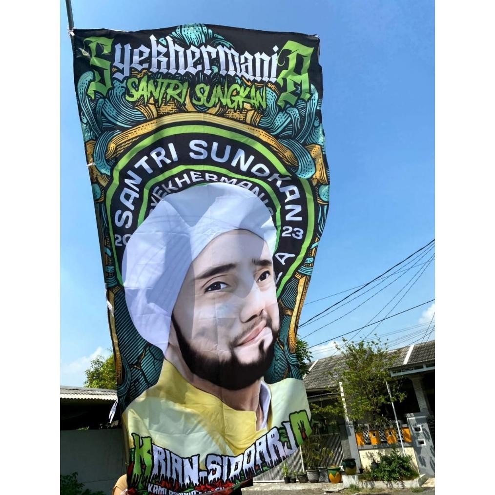 hwnn - bendera bisa design sendiri/bendera custom sendiri/bendera majelis besar/bendera majelis syek