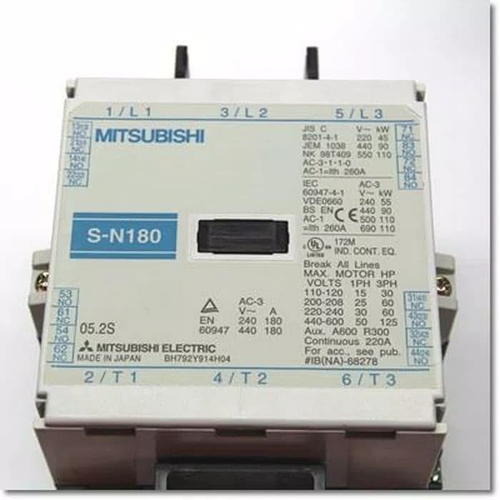 Promo Kontaktor Contactor Mitsubishi S-N180 Sn180 Sn 180 Murah Ori