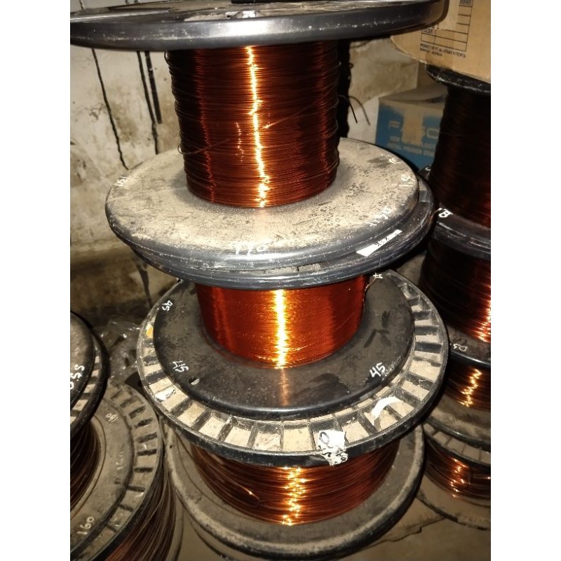 KAWAT TEMBAGA KEI BIASA EMAIL 0.40mm 1KG 155°