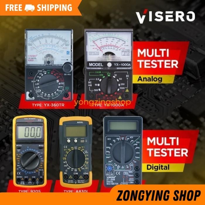 MULTITESTER DIGITAL DT-830B ALAT AVOMETER MULTIMETER TESTER LISTRIK ZONGYING SHOP TERBAIK