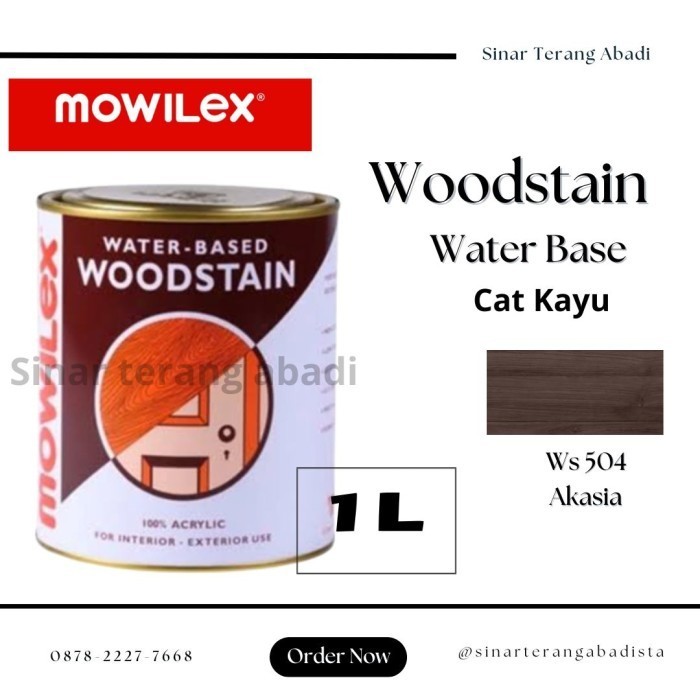 Produk Mowilex water based woodstain (pelitur kayu mowilex) ws 504 akasia