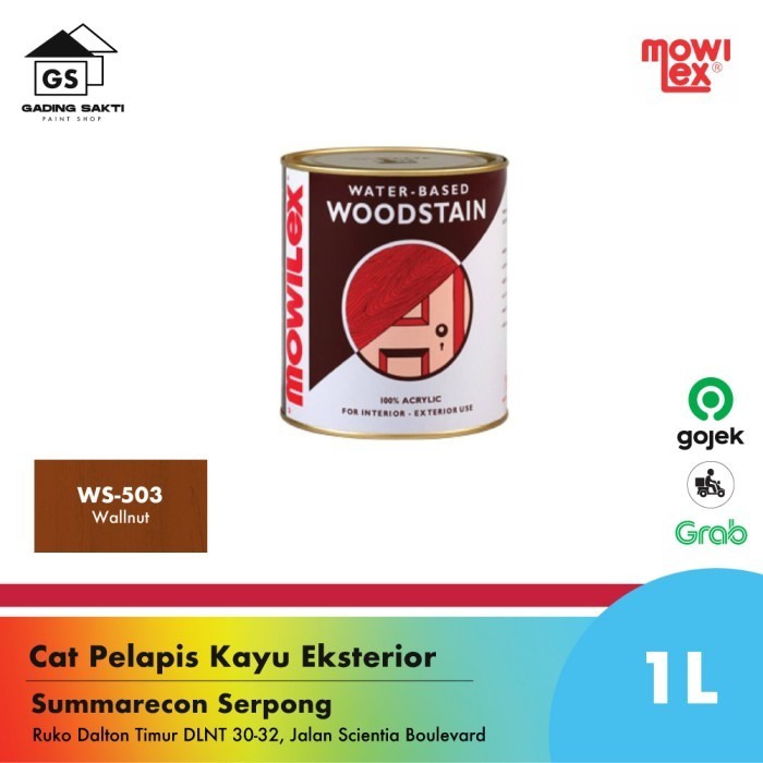 Produk Mowilex Woodstain Waterbased WS-503 Walnut Cat Kayu 1Ltr