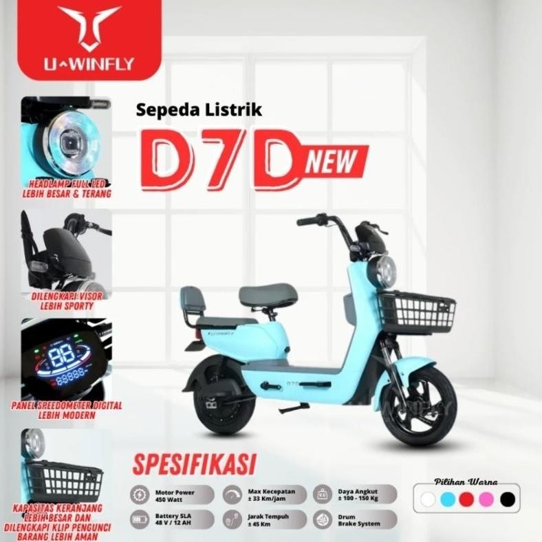 SALE sepeda listrik uwinfly dragonfly 7s d7s / Sepeda Listrik Uwinfly dragonfly 8 d8s d8p / SEPEDA L