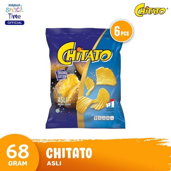 

BERKUALITAS Chitato Asli 68 Gr - 6 Pcs