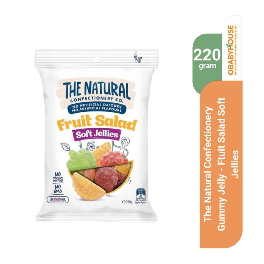 

The Natural Confectionery Gummy Jelly - Fruit Salad Soft Jellies 220 gr