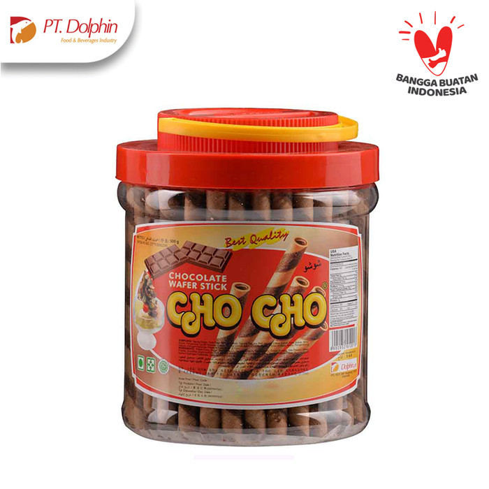 

DISKON PT.DOLPHIN Cho Cho Wafer Stick Chocolate 500 gr (Toples Besar)