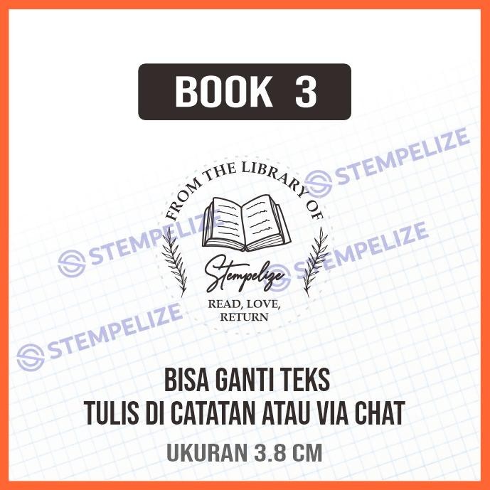 

Gv23 [Book] Book Stamp Custom / Stamp Book / Stempel Buku Terbaru