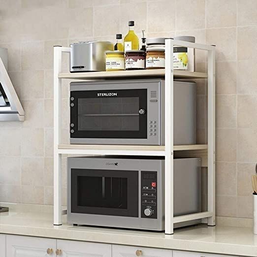 PROMO SPECIAL Rak serbaguna Rak dapur bisa untuk microwave - Rak Microwave Dan Oven