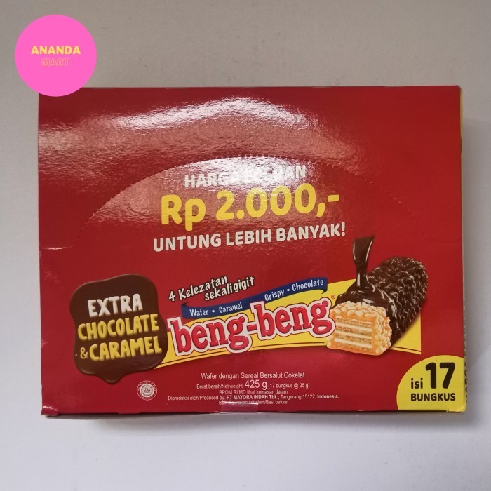 

TERBAIK beng beng extra chocolate caramel isi 17bks/ Kotak