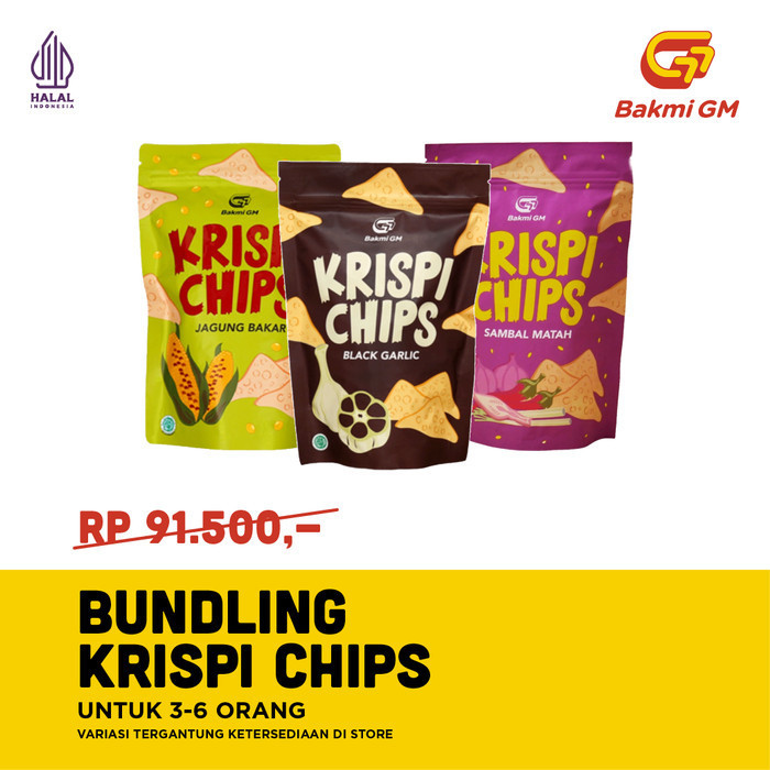 STOK TERBATAS Bakmi GM - Paket Bundling Krispi Chips