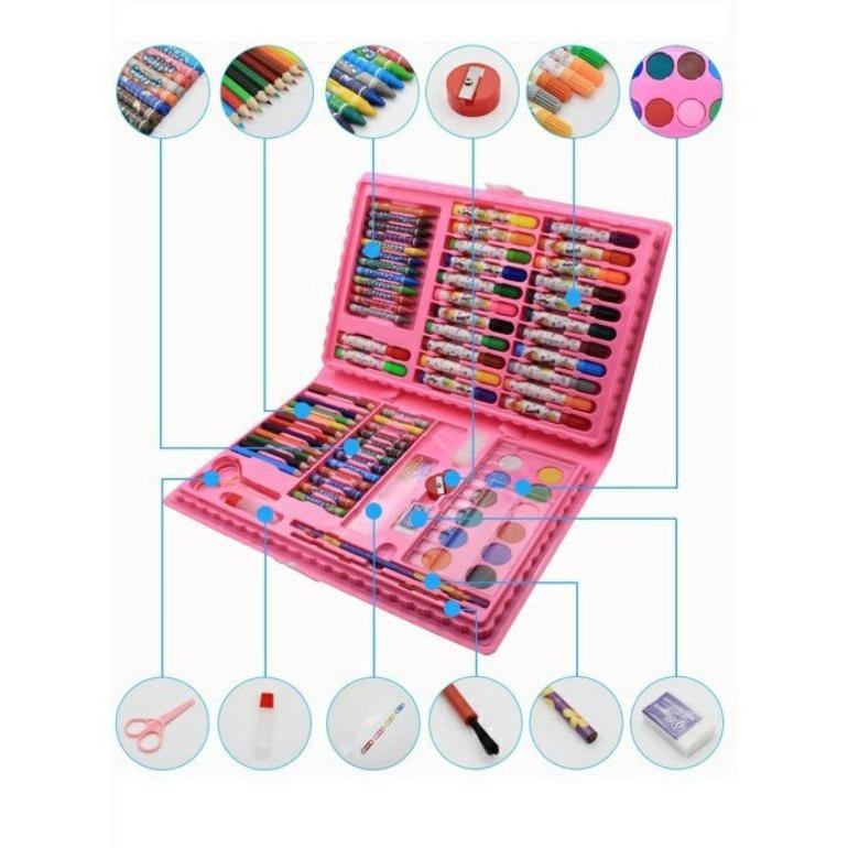 

Super Seller Crayon Set Isi 86 Pensil Warna Cat Air Krayon Alat Lukis Karakter Stationary Color Pencil Sr-32