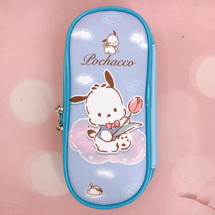 

ORIGINAL Tempat Pensil Kotak Pensil karakter Sanrio kuromi melody cinnamoroll bahan TPU leather waterproof se-34