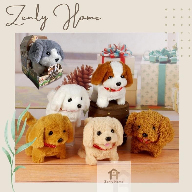 BisaCod Zen007-Mainan Boneka Anjing Bisa Bergerak, Berjalan & Berbunyi/ Mainan Anak Lucu/ Mainan Kuc