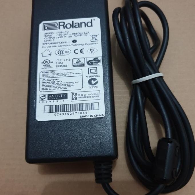 Adaptor Kabel Keyboard Roland Exr-3 Exr-5 Exr-5S Exr7 Exr-7S Bagus New