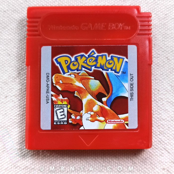Kaset Nintendo Pokemon Red Gameboy Color GBC GBA DMG Fire Charizard