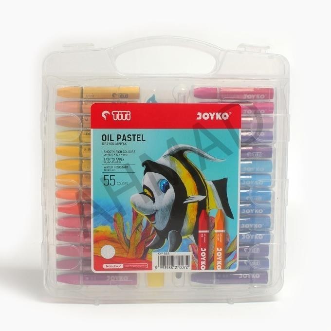 

JOYKO CRAYON TITI OIL PASTEL/ CRAYON MINYAK 55 COLOR [ SET ] CRAYON SET ANAK LENGKAP HALUS NYAMAN BAGUS BERKUALITAS BRAND OFFICIAL TERLARIS TERBARU TERMURAH UNIK COD