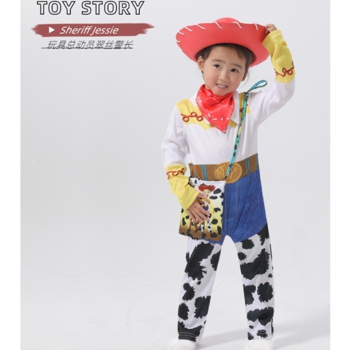 Kostum Jessie Toy Story Costume Kostum Koboy Anak Perempuan Halloween