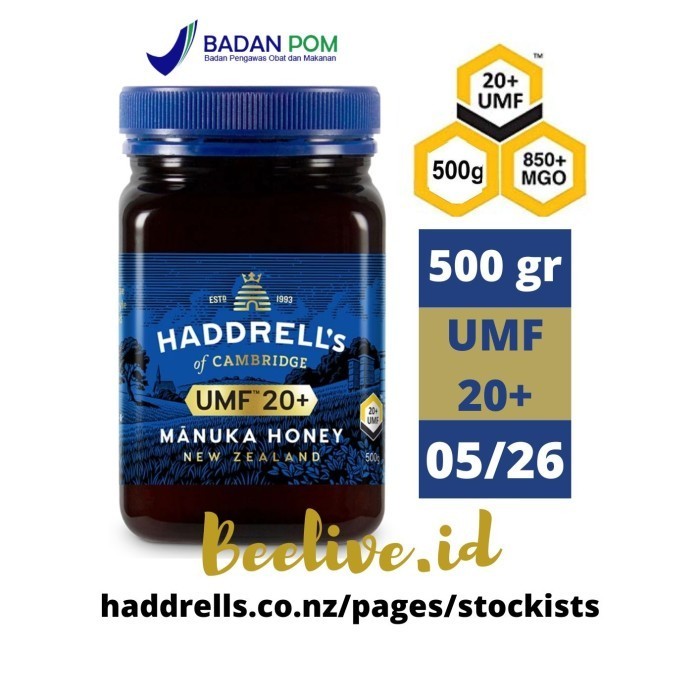 

Madu Haddrells Manuka Honey UMF 20+ MGO 850+ 500gr