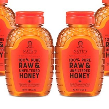 

Nature Nate's Honey Co. 100% Pure Raw & Unfiltered Honey Madu Asli Murni Import USA