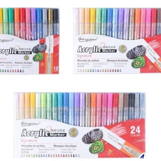 

Acrylic Marker Set Spidol Akrilik Paint Marker Spidol Permanent