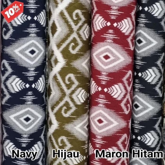 New Arrival Kain Rayon Viscose Motif Wajik (Harga Per 0,5M) Jaminan Original
