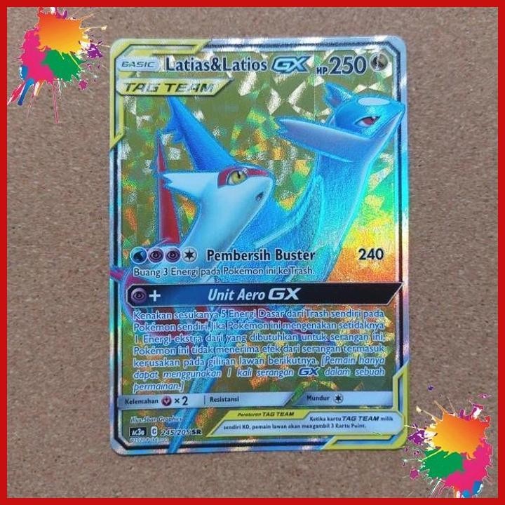 [GWM] LATIAS & LATIOS GX SR 245/205 POKEMON INDONESIA TAG TEAM SET A AC3A