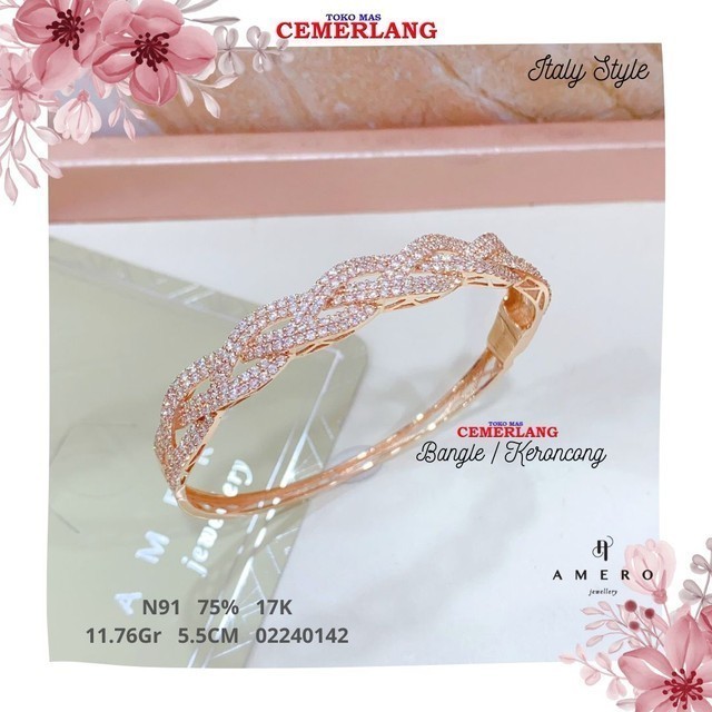 GELANG AMERO FASHION 750 17K 5.5CM 11.76 02240142