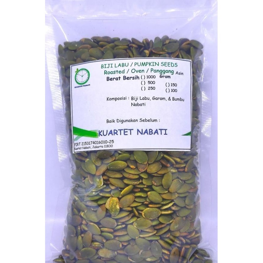 

1Kg Roasted Pumpkin Seeds Ed - Biji Labu Kupas - Kuaci Oven - Asin