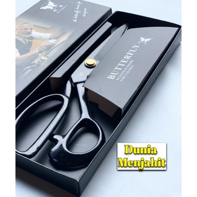 

Er-79 Gunting Kain Butterfly Original Hitam (Gunting Baja) 8" / 9" / 10" Terbaru