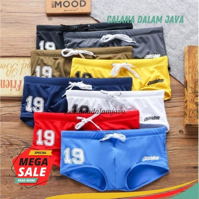 CELANA RENANG AUSSIEBUM, CELANA RENANG BOXER BRIEF 19 PRIA  DISKON GEDE 