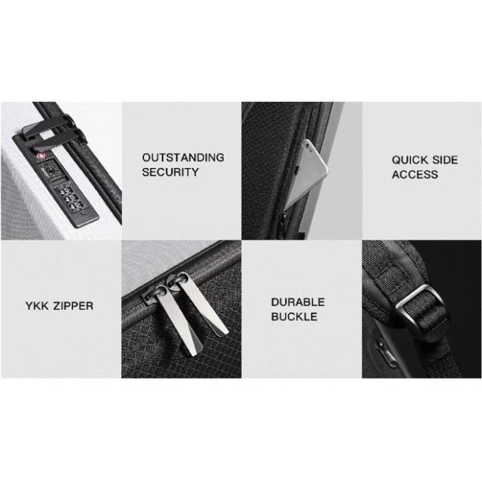 TAS RANSEL LAPTOP ANTI-THEFT HARD SHELL TSA LOCK BANGE BG-22201