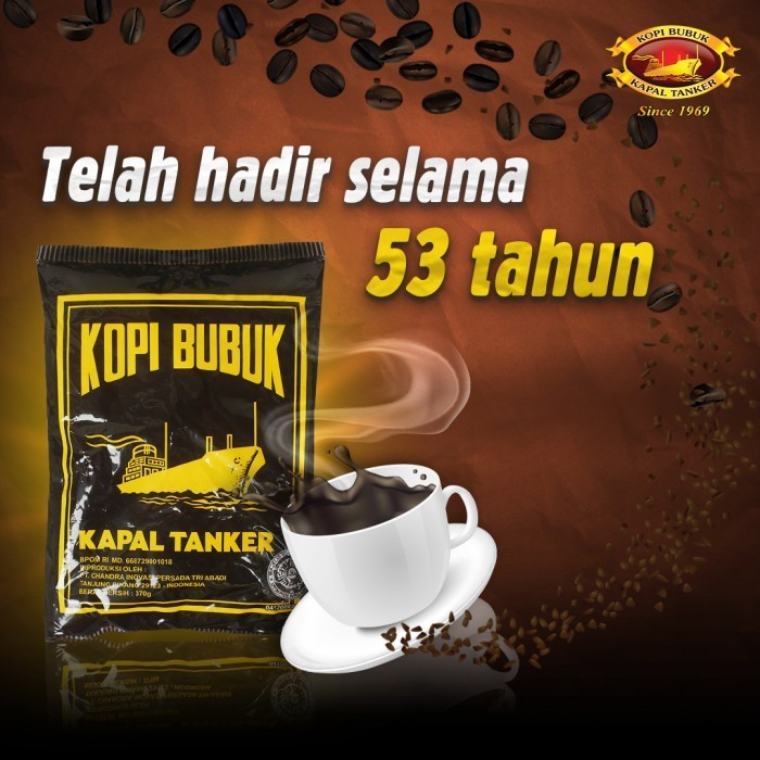 

Kopi Bubuk Kapal Tanker Old - 780 Gr