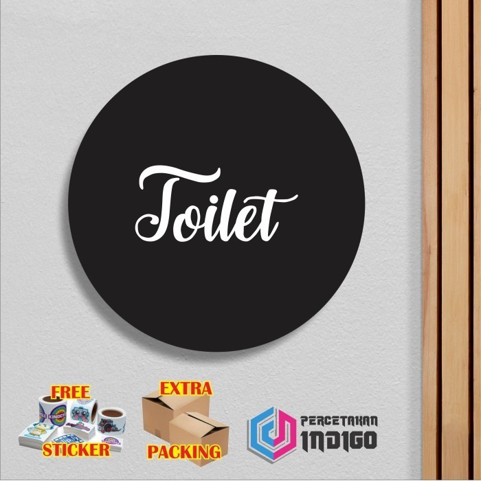 

Terlaris Papan tanda akrilik sign board Toilet Typografi Elegan
