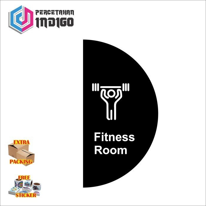 

Promo sign papan akrilik acrylic fitnes room Keren