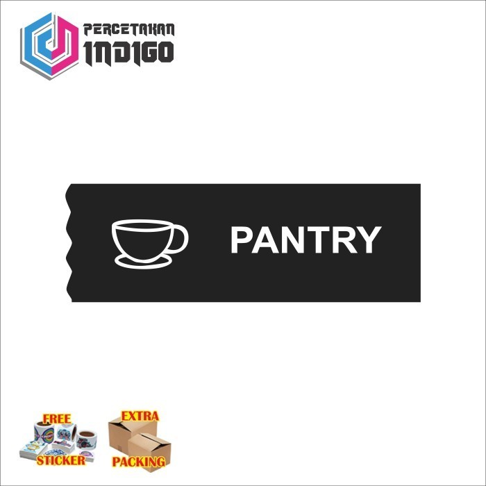 

Promo sign papan akrilik acrylic hitam curly pantry Elegan