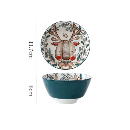 Ede Aveline Mangkok Set Keramik Premium Peralatan Makan/Piring Set Keramik