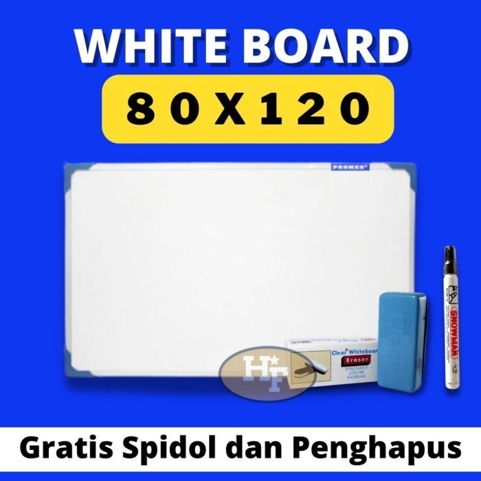 

Termurah Whiteboard 80 x 120 / Papan Tulis White Board / White Board /