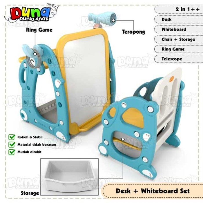 

Meja Belajar Papan Tulis Permainan Anak Desk Whiteboard Game Set