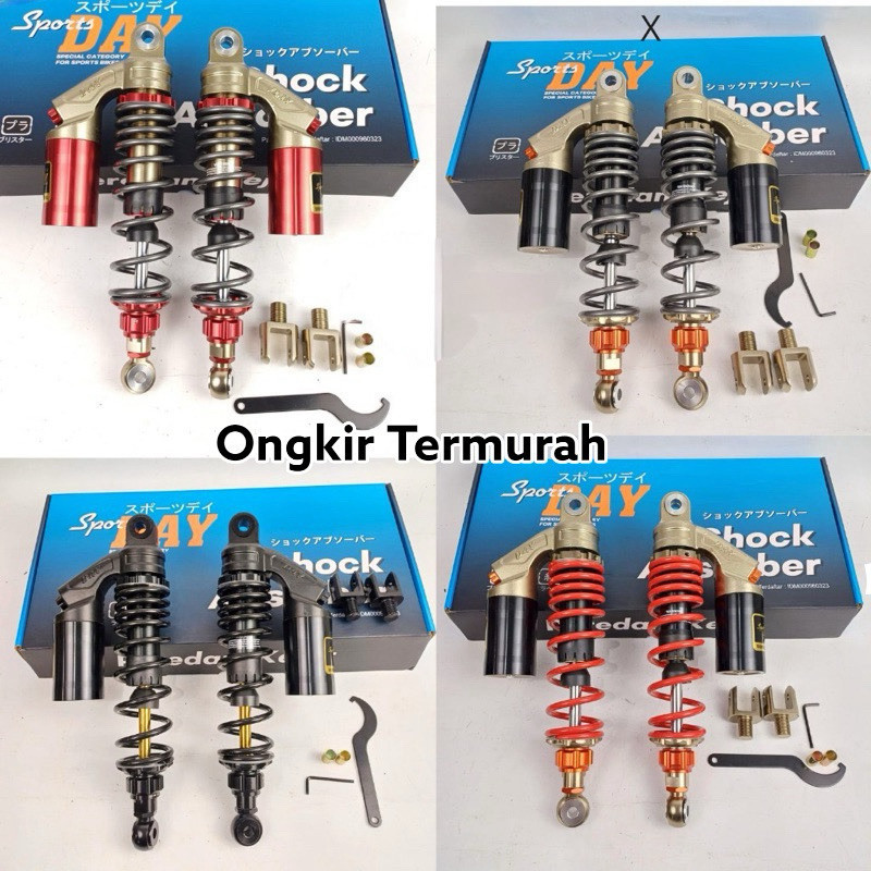 Shobreaker skok belakang tabung model copy rcb sports day 280 mm 320 mm 340 mm