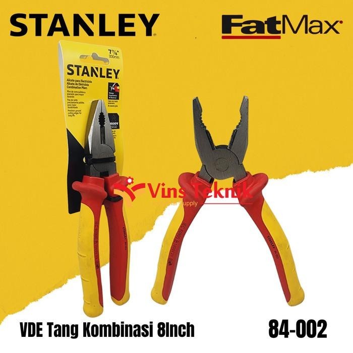 STANLEY 84-002 Tang Listrik Tang Kombinasi 8" Combination Pliers 200mm VDE Kualitas Terbaik