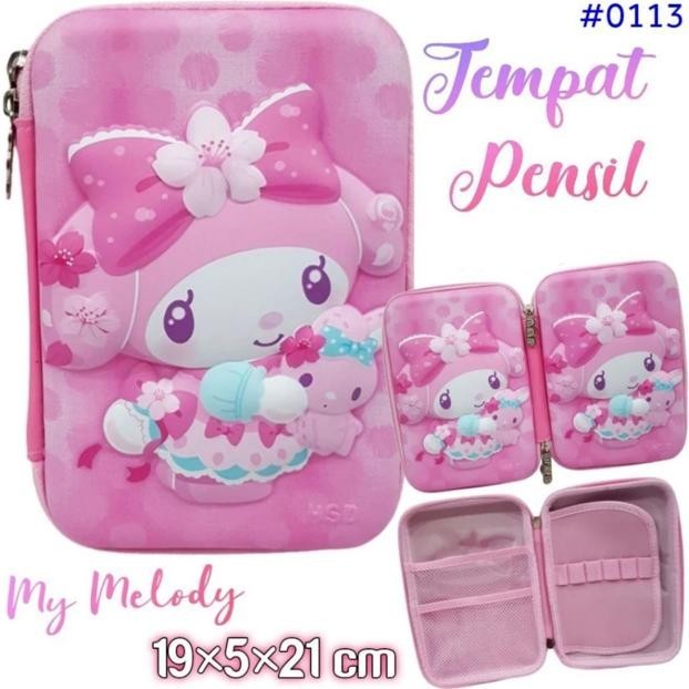 

PROMO Tempat Pensil Smiggle Kotak Pensil Pencil Case Cinnamoroll Kuromi Hello Kitty My Melody Sanrio EMBOSS an-140