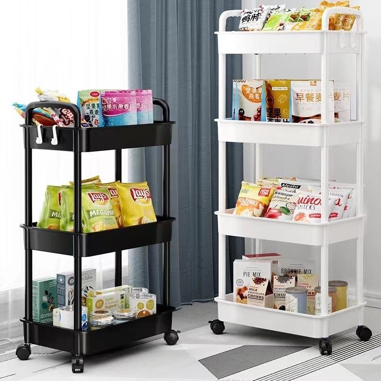 Greenland Rak Troli 4 Susun Serbaguna  Rak Salon Organizer Rack Rak Kamar Tidur Dapur Kamar Mandi De