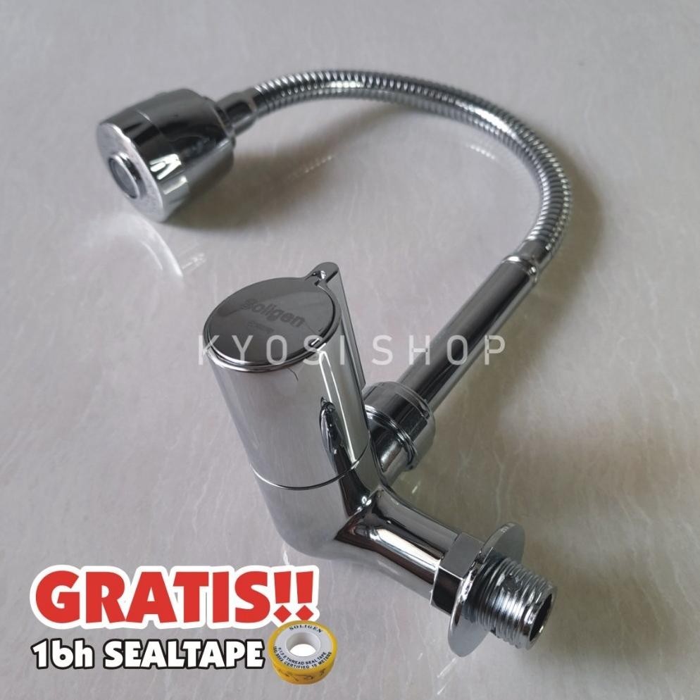 SOLIGEN WS4 Kran Wastafel Cuci Piring Fleksibel / Kran Tembok Wastafel Leher Angsa Fleksibel SOLIGEN