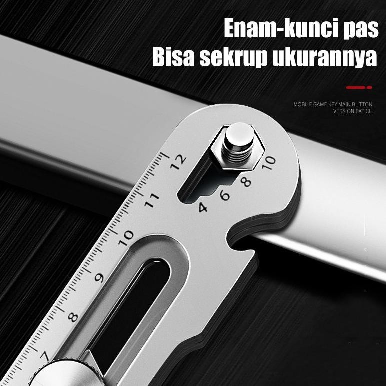 

PROMO 6in1 Pisau Cutter 18mm multifungsi baja cuter besi stainless besar 5pc mata pisau cutter pisau pemotong kertas yt-